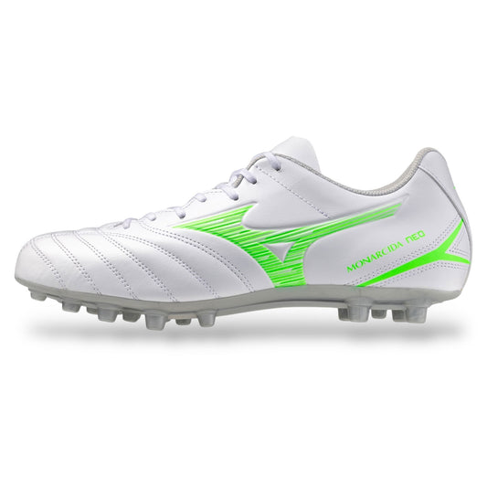 MIZUNO SHOE MONARCIDA NEO 3 SELECT AG White/Neon Green P1GA252637