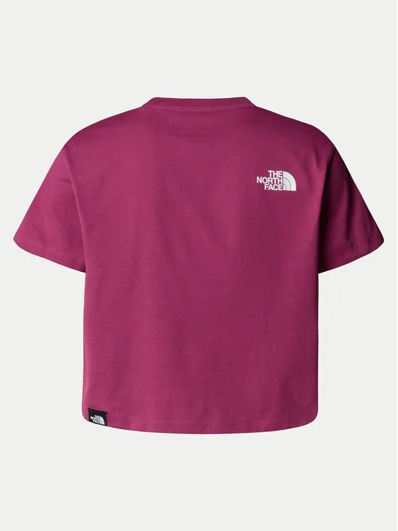 THE NORTH FACE G S/S CROP EASY TEE CYBER BERRY NF0A8DRQ6EO1