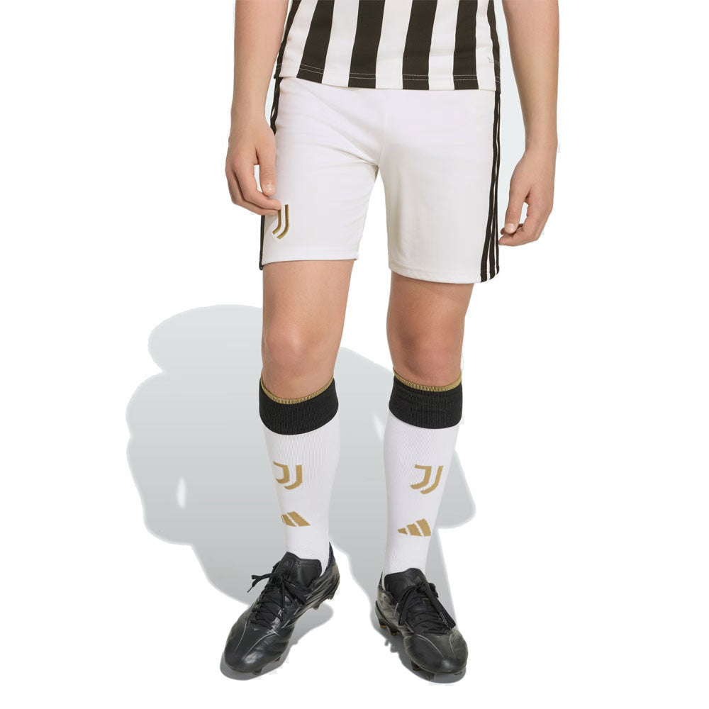 Adidas Short Home Juventus 26/27 Kids – Pantaloncini da calcio bambino unisex bianco in poliestere – KB8820