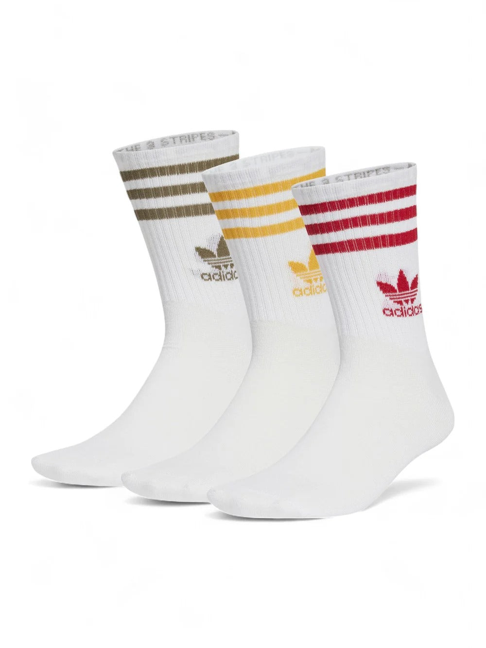 ADIDAS AOR CREW SOCK 3STR WHITE/OLISTR/PREYEL/ IX7511