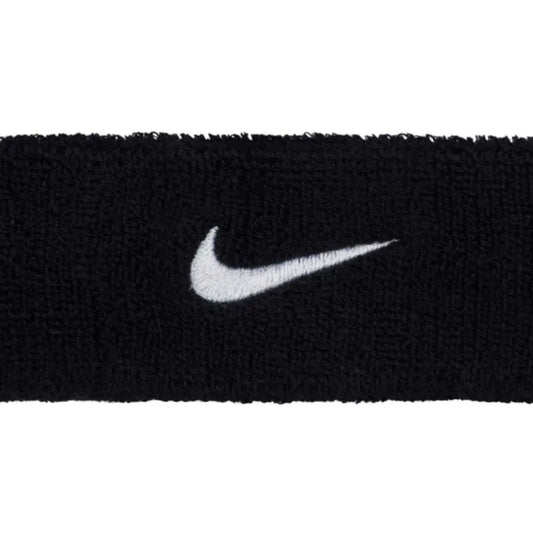 NIKE SWOOSH HEADBAND BK/WH N1012407010OS