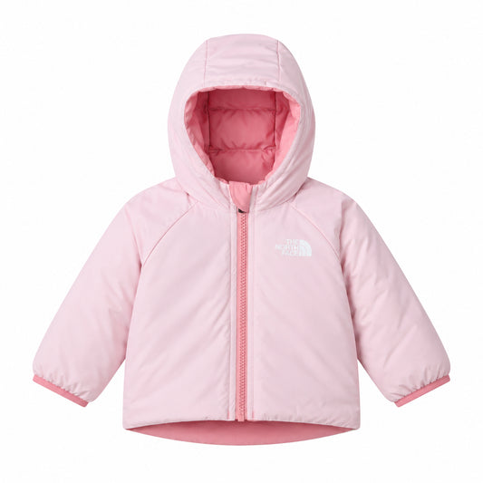 The North Face Baby Reversible Perrito Giacca Imbottita Reversibile con Cappuccio Neonata Bimba Rosa Primrose Inverno Taglie 6-24 Mesi NF0A88W3NO91