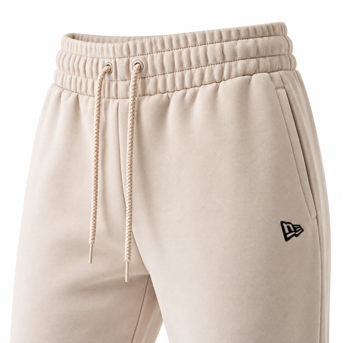 New Era New York Yankees MLB League Essential Joggers Pantaloni Tuta Uomo in Felpa Fleece Beige Cream S-XL 60675779