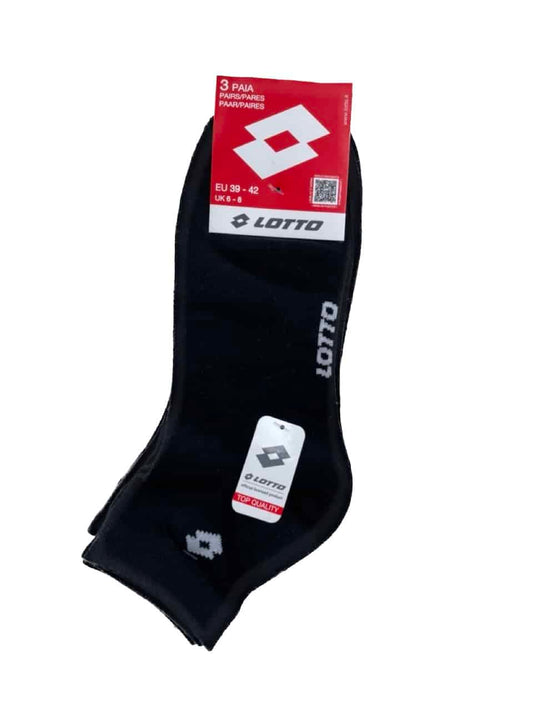Lotto Sock Ankle Tripack All Black 222664-1CL – foto 2