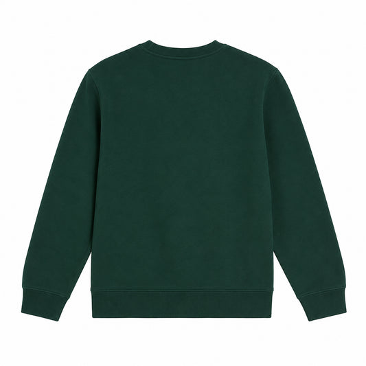 New Balance Brush Back Small Logo Crew LAKB0002-NOG | Unisex Bambino | Nordic Green