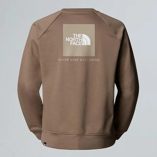 THE NORTH FACE M RAGLAN BOX NSE REGULAR CREW MOCHA BROWN/MUSHROOM GR NF0A89FAE1Q1