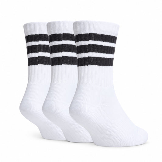 ADIDAS 3-Stripes Cushioned (Confezione da 3 Paia) - White/Black JZ0531