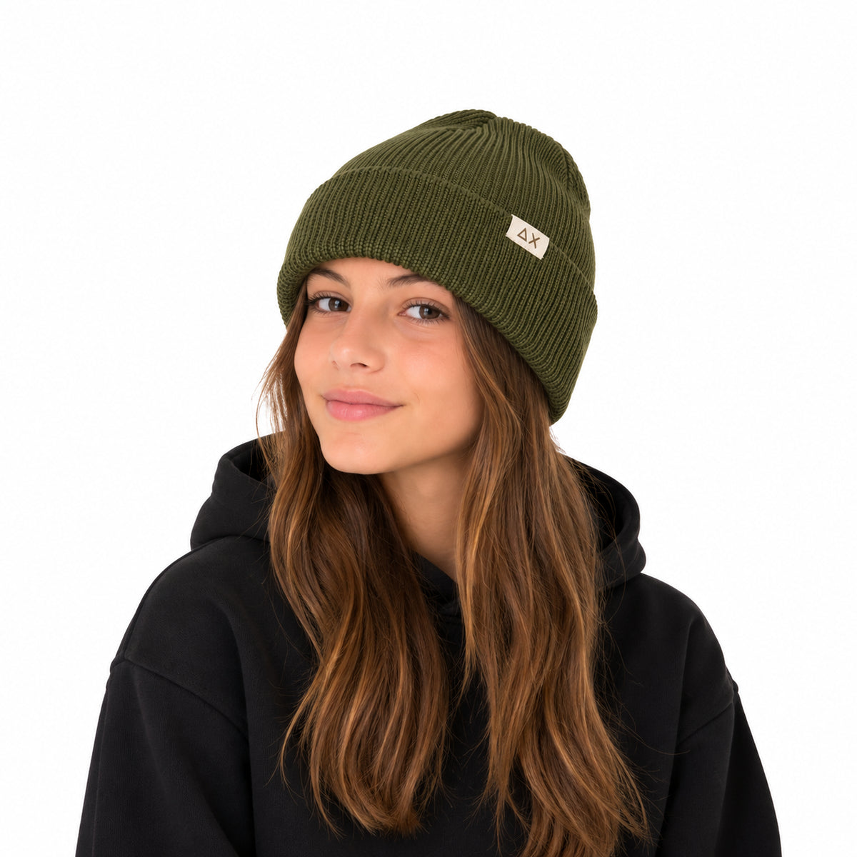 Sun68 Boy's Cap Basic C46301-74 – Verde Militare
