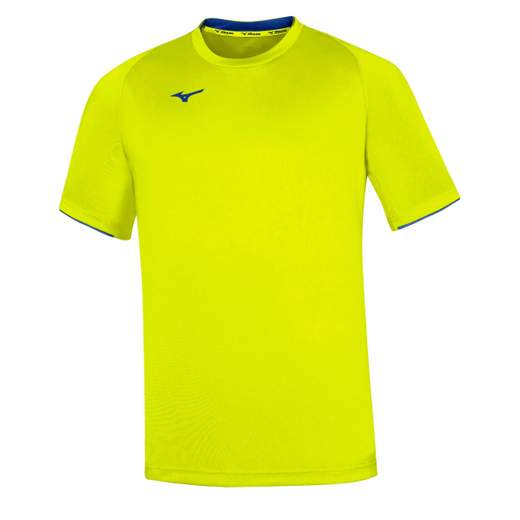 Mizuno Team Core Tee JR – T-Shirt Junior Giallo Fluo