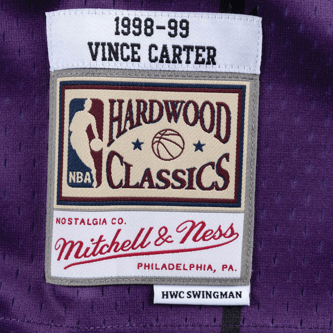 Mitchell & Ness NBA SWINGMAN ROAD JERSEY RAPTORS 1998 VINCE CARTER SMJYGS18214-TRAPURP98VCA