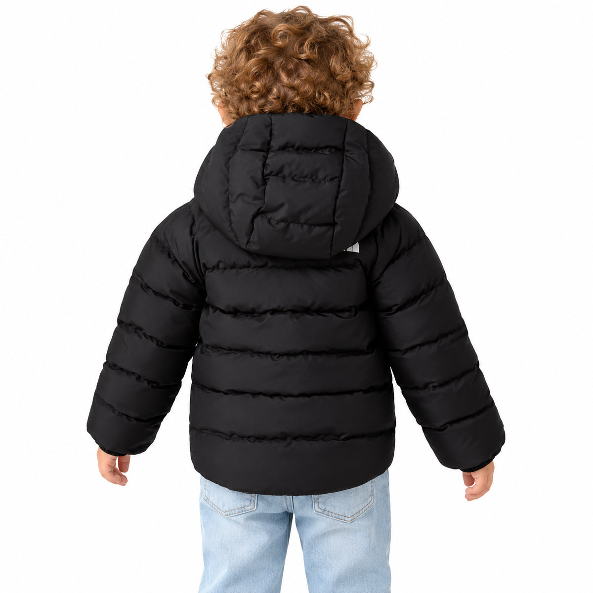 The North Face Baby Reversible Perrito Giacca Imbottita Reversibile con Cappuccio Neonato Nero Grigio TNF Black Smoked Pearl 12-24 Mesi NF0A88W3WOO1