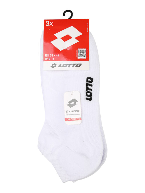 Lotto Sock Low Cut Tripack Bianco 222666-07R