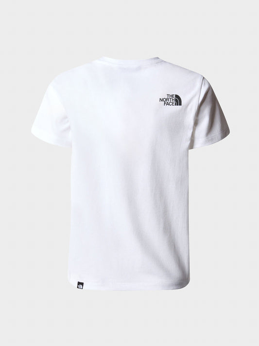 THE NORTH FACE B S/S EASY TEE TNF WHITE/ASPHALT GREY NF0A87T6XOY1