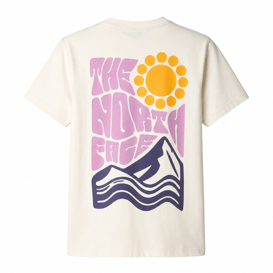 TNF Teen Voyage Relaxed T-Shirt Panna NF0A8G21