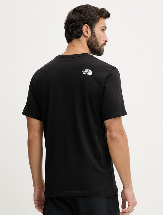 THE NORTH FACE M MOUNTAIN LINE REGULAR SHORT SLEEVE TEE TNF BLACK NF0A8GUXJK31