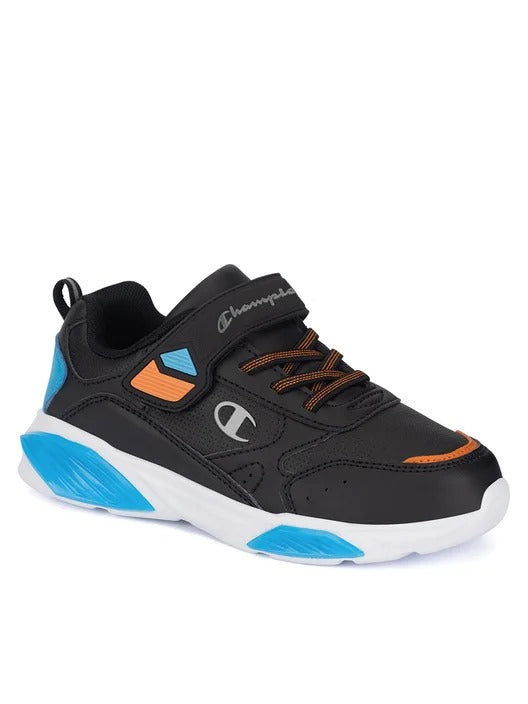 CHAMPION WAVE PU B PS LOW CUT SHOE NBK/BLUE/ORANGE S32818-KK011