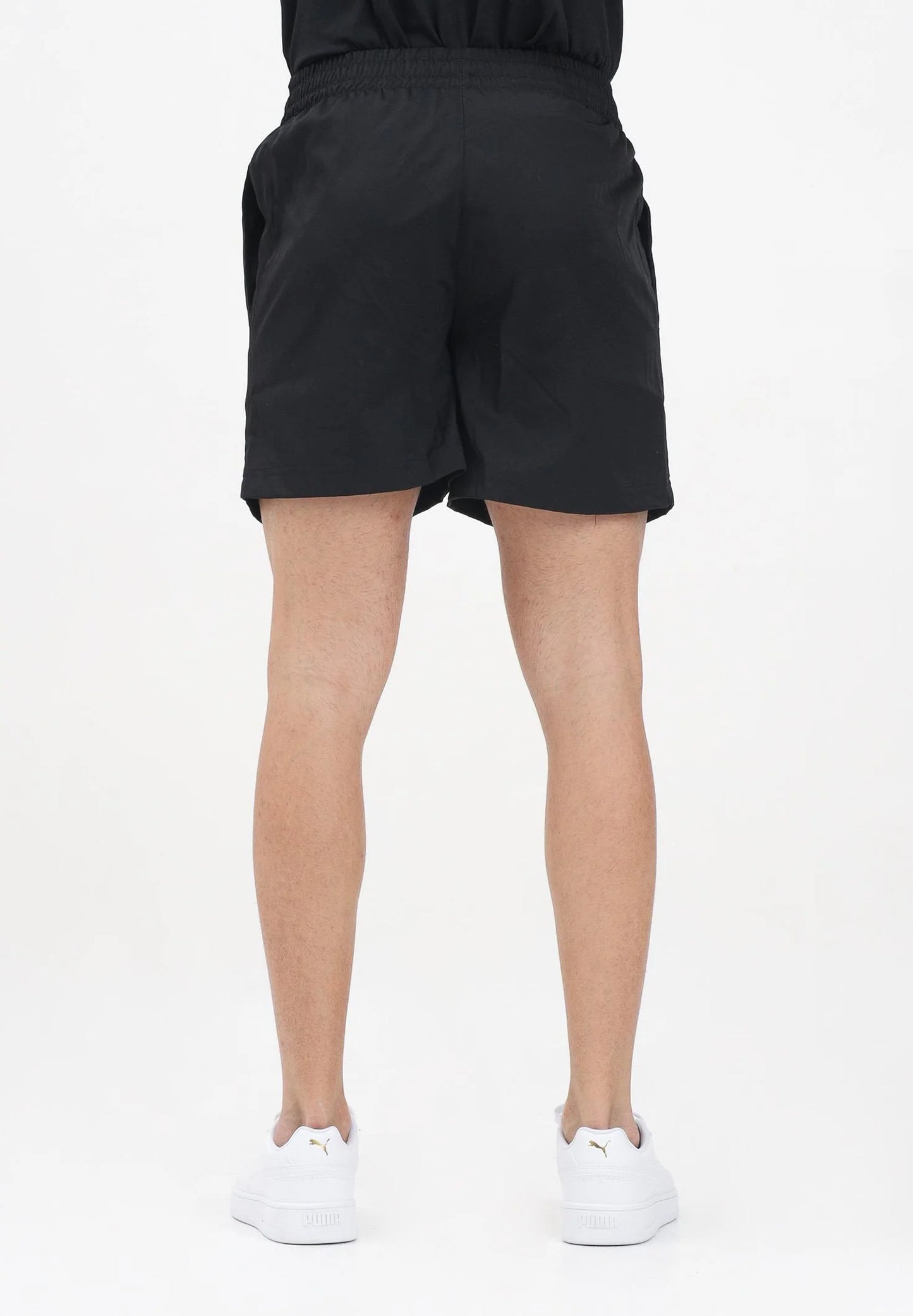 PUMA ESS LOGO LAB PUMA LOGO WOVEN SHORTS 5 “ BLACK 684673-01