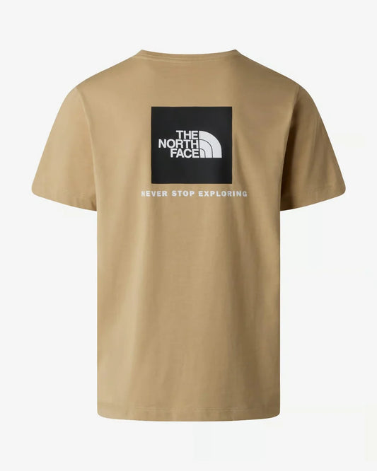 THE NORTH FACE M EVOLUTION BOX NSE REGULAR SHORT SLEEVE KHAKI STONE NF0A8B6KLK51