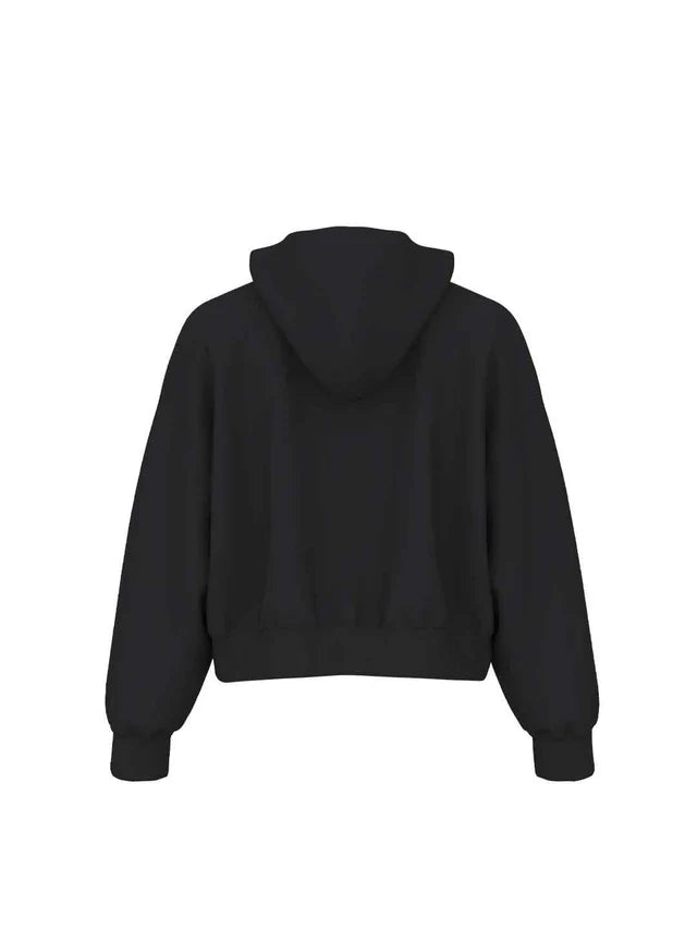 NEW BALANCE LINEAR HERITAGE FLEECE FULL ZIP - BLACK WJ53509BK