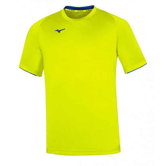 TEAM CORE S/SLEEVE TEE Yellow Fluo/Royal 32EA700244