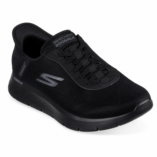 Skechers Go Walk Flex Smoot – Scarpa Walking Uomo Slip-Ins | Nero