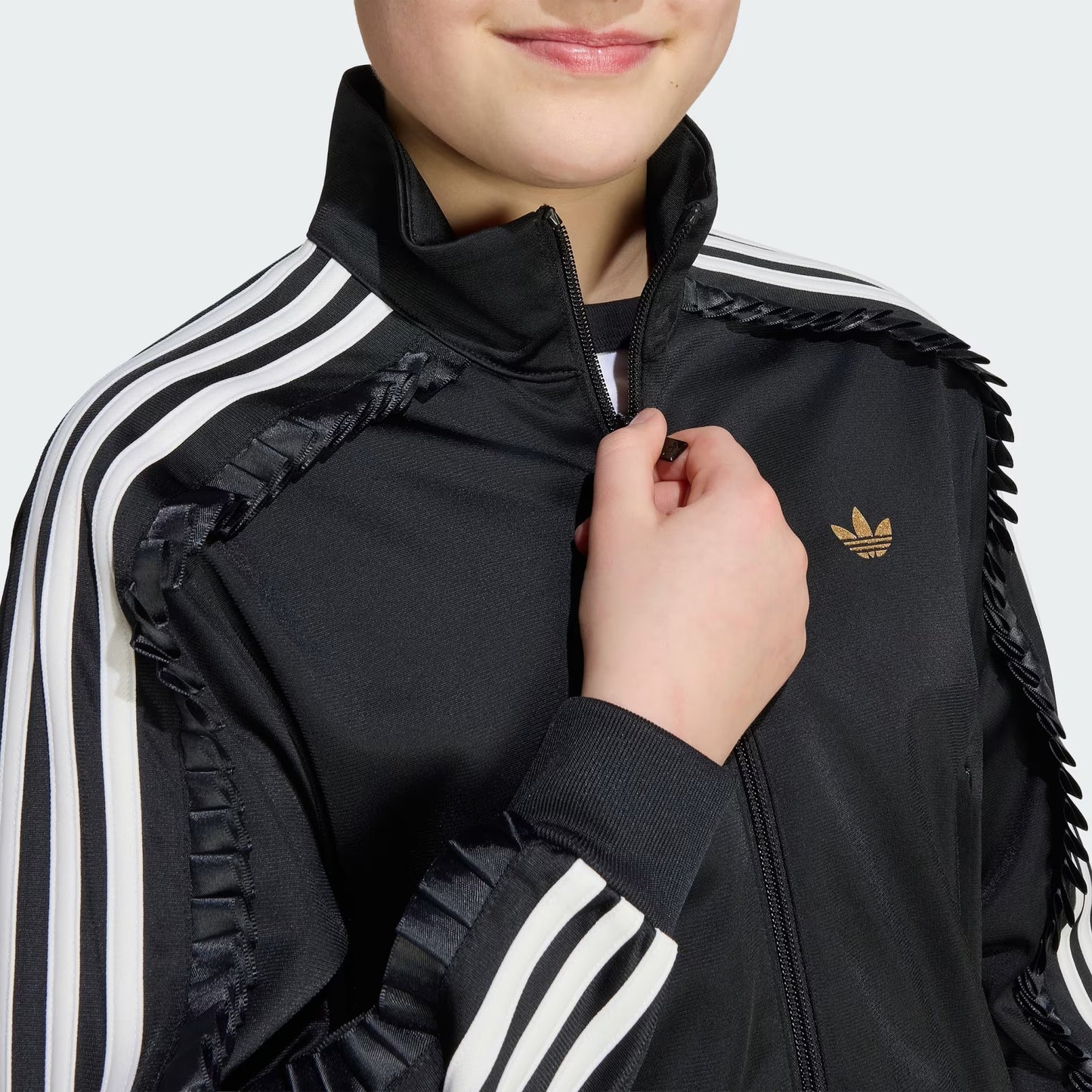Felpa Adidas Firebird Track Top Bambina Nera KR1365