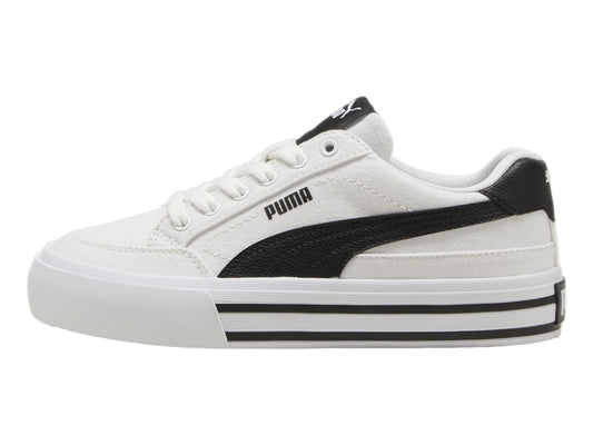 PUMA COURT CLASSIC VULC FS JR WHITE-BLACK 396558-02