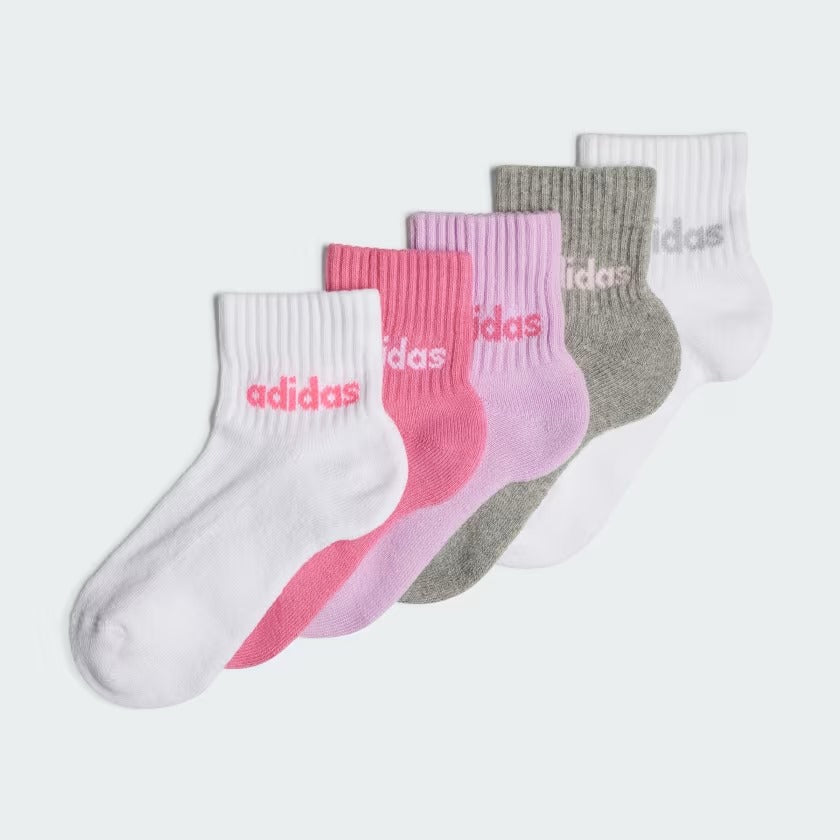 ADIDAS KIDS LIN ANK 5P WHITE/PNKFUS/BLILIL/ IR8229