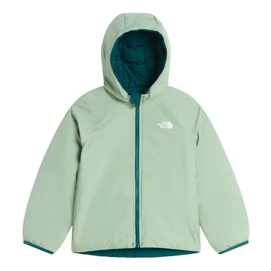 The North Face Kids Reversible Perrito Giacca Imbottita Reversibile con Cappuccio Bambino Unisex Verde Pacific Teal Taglie 3-7 Anni NF0A88VJN4J1