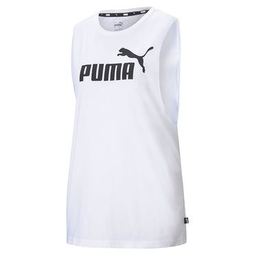 PUMA ESS CUT OFF LOGO TANK WHITE 586864-02