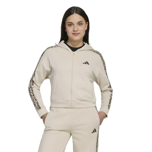 adidas Felpa con Cappuccio KC7205 – Beige – foto 2