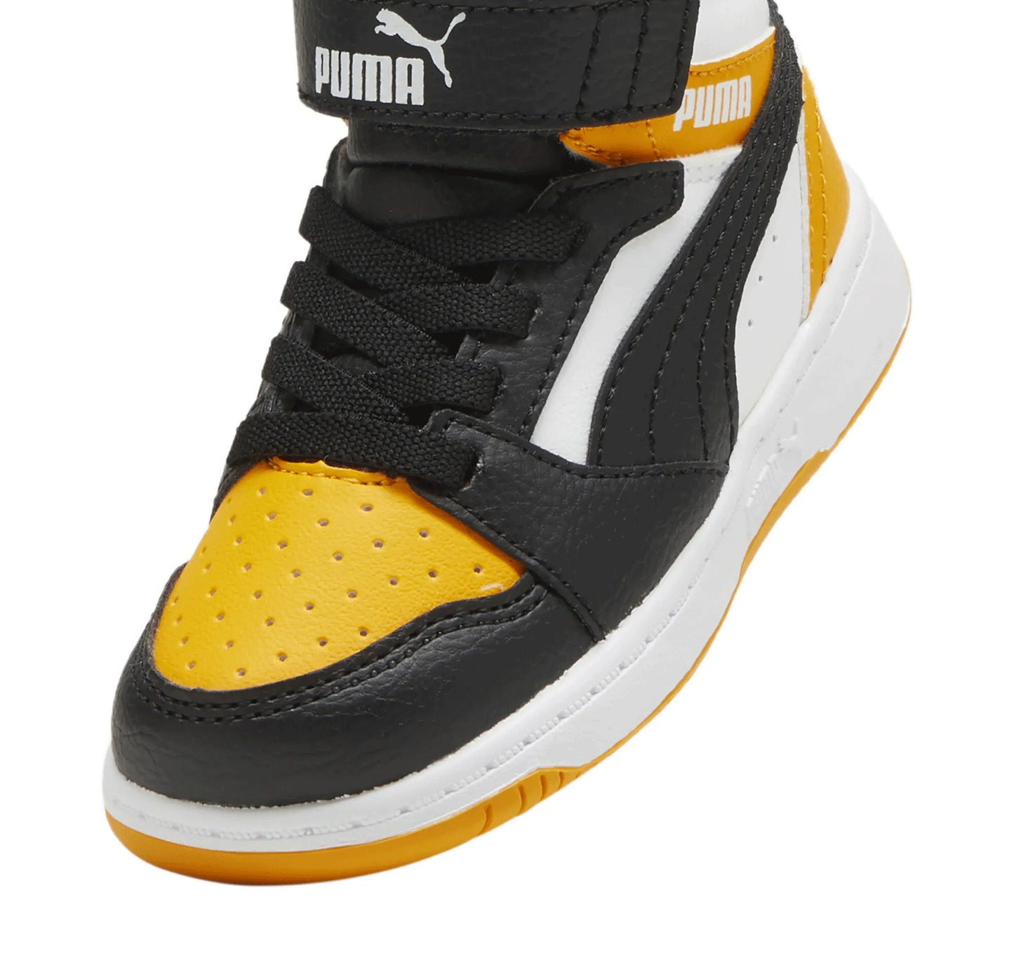 PUMA REBOUND V6 MID AC+ INF PUMA WHITE-PUMA BLACK-TANGERINE 396542-19