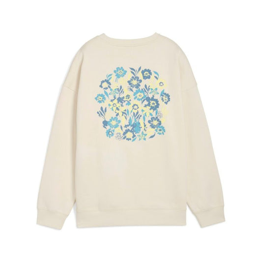 PUMA ESS NATURE 2.0 OVERSIZED CREW FL WHITE 688078-87