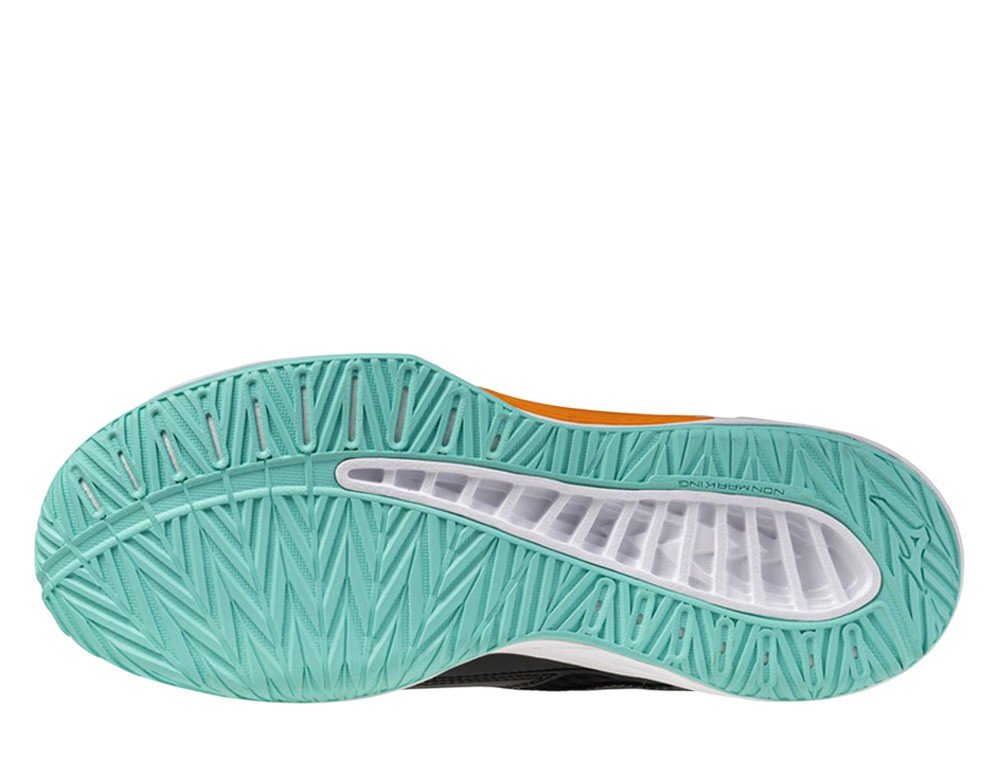 MIZUNO THUNDER BLADE Z MID Black/Tangelo/IceGreen V1GA237507