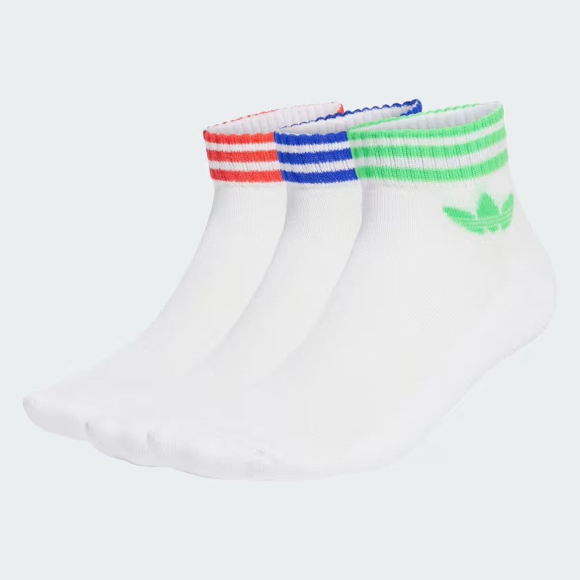 ADIDAS AOR 3S ANKLE S 3P WHITE/LUCBLU/SCRGRN JV7439