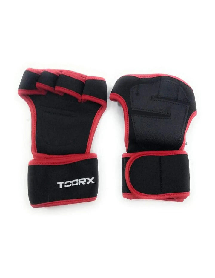 TOORX Coppia Grip Pad con polsiera taglia S/M - nero CG-PADS-M