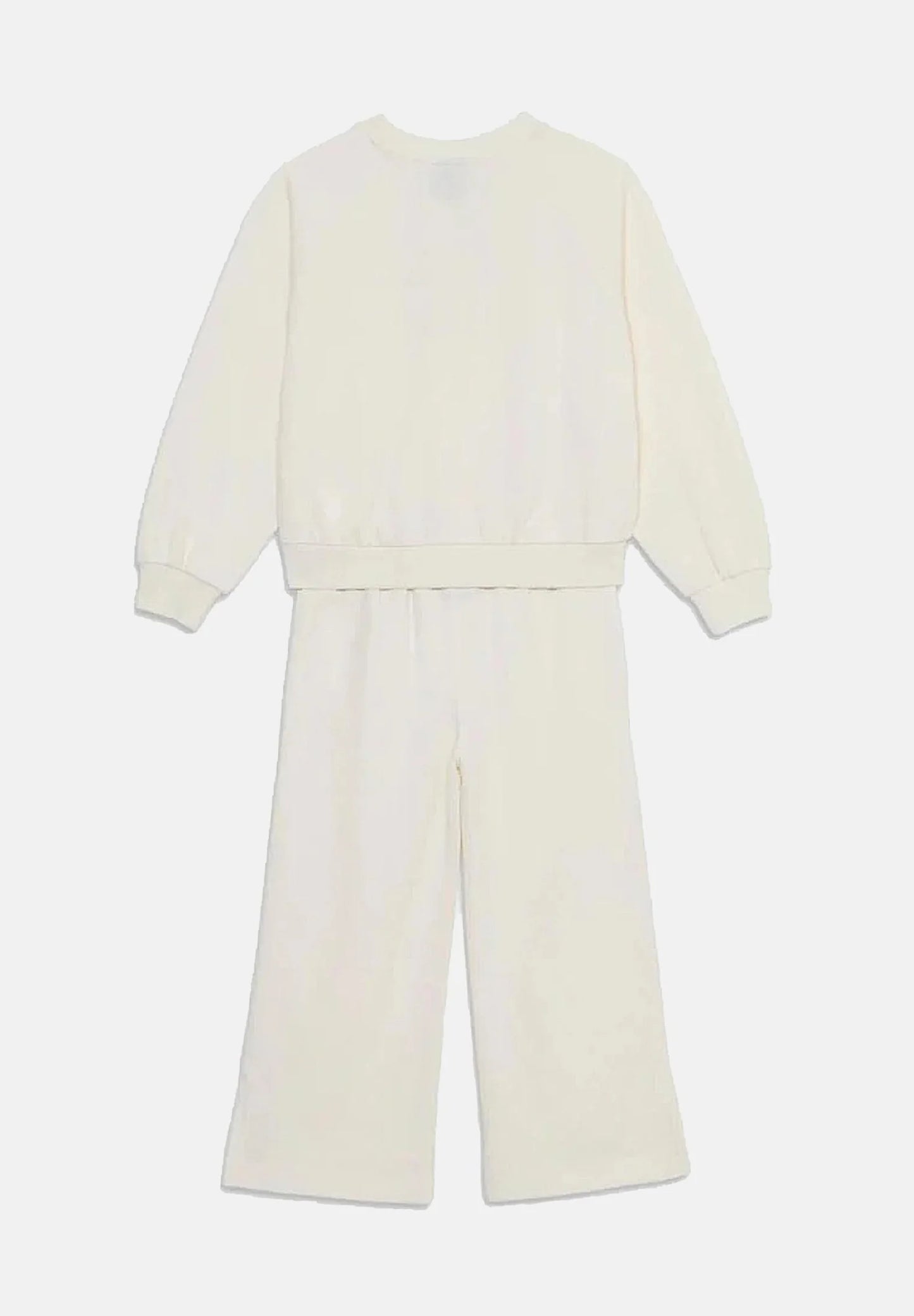 CONVERSE CNVG RAGLAN CREW & PANT SET EGRET 4CH415-W2Y