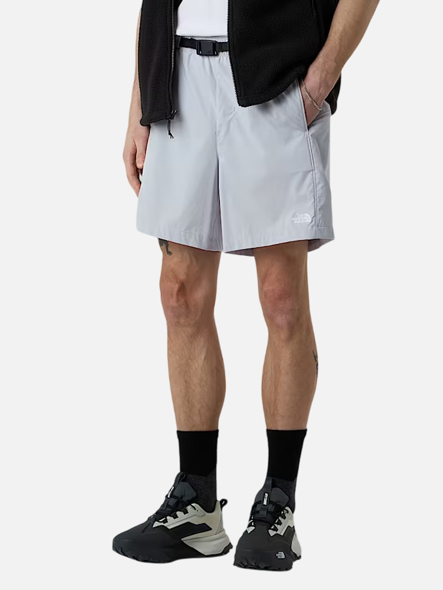 THE NORTH FACE M CLASS V PATHFINDER BELTED SHORT - 7" MYSTIC HAZE NF0A8BHV0TI1