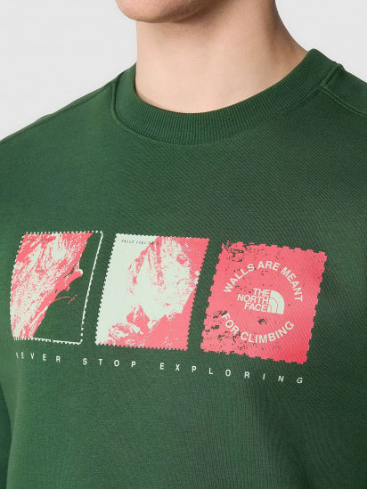 THE NORTH FACE NTF M OUTDOOR GRAPHIC CREW PINE NEEDLE NF0A8523I0P1