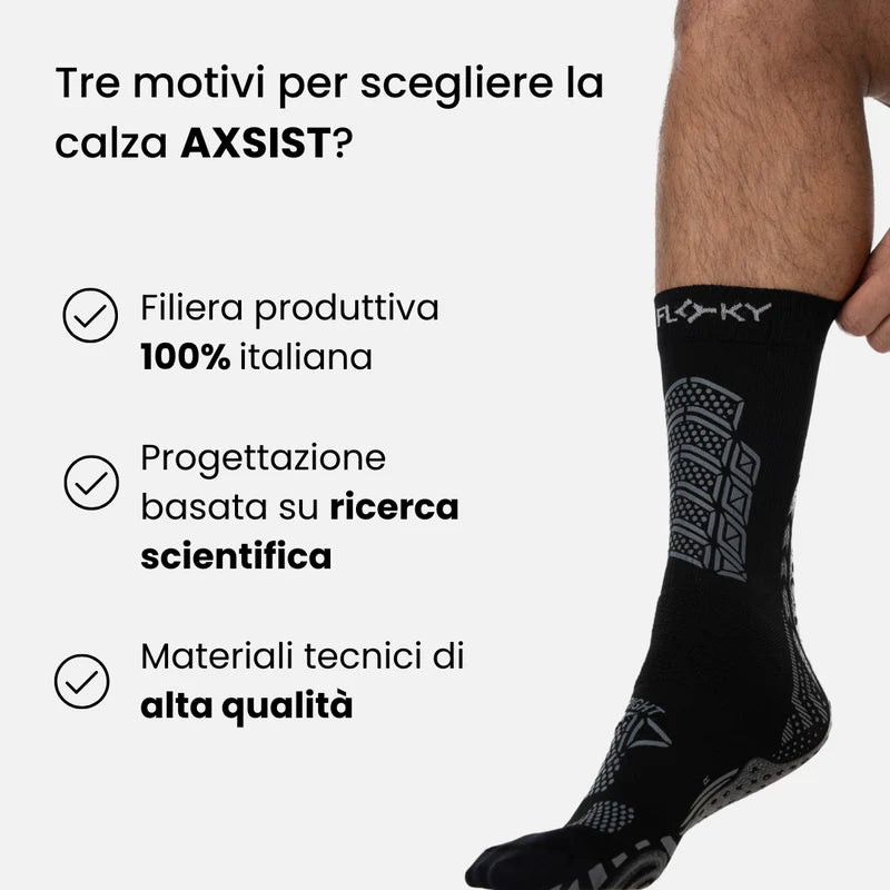 FLOKY AXSIST 3D Calza biomeccanica da calcio e rugby FLAX3DM-L001