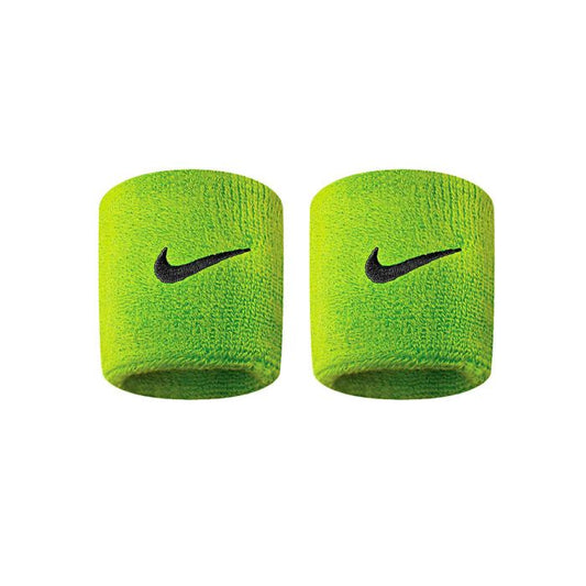 SWOOSH WRISTBANDS AG/BK polsini tennis verde lime NNN04710OS