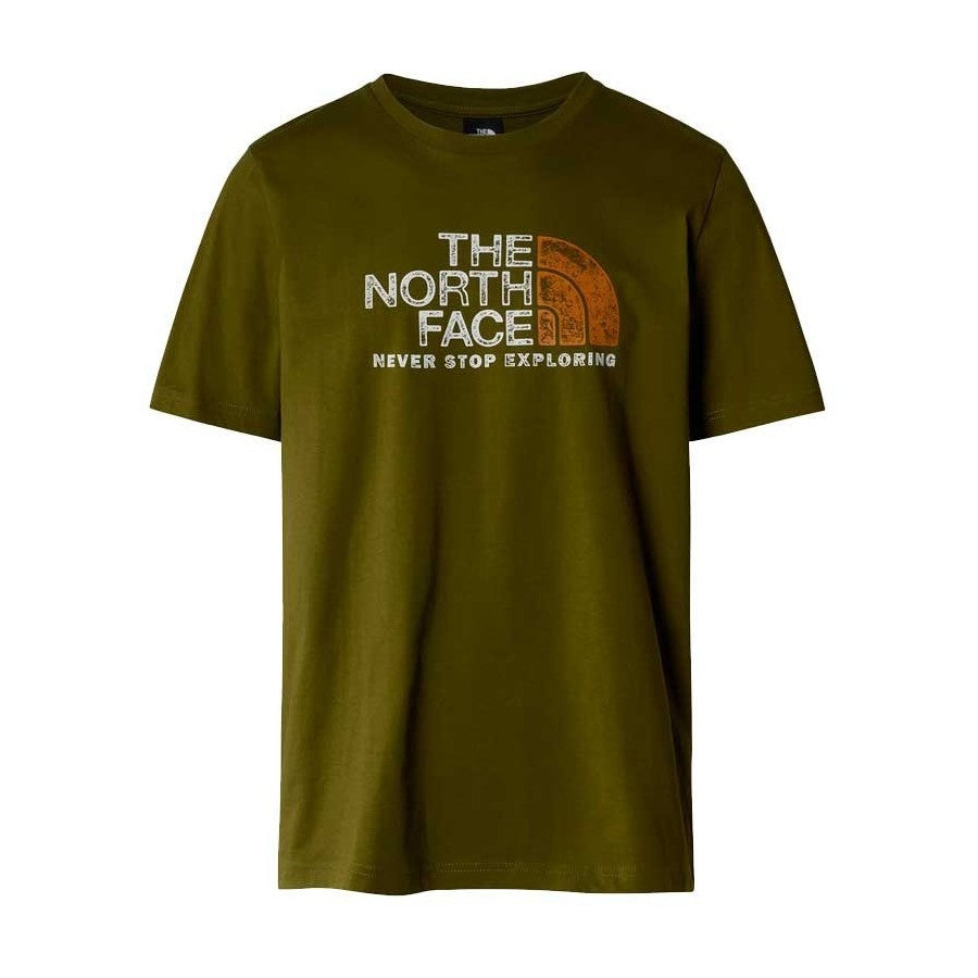 THE NORTH FACE M S/S RUST 2 TEE FOREST OLIVE NF0A87NWPIB1