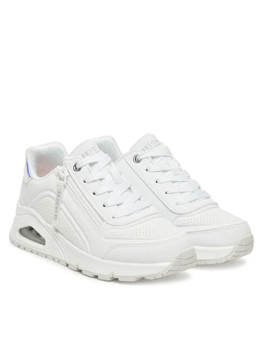 SKECHERS UNO GEN1 - ZIP AND S WHT 310554L-WHT