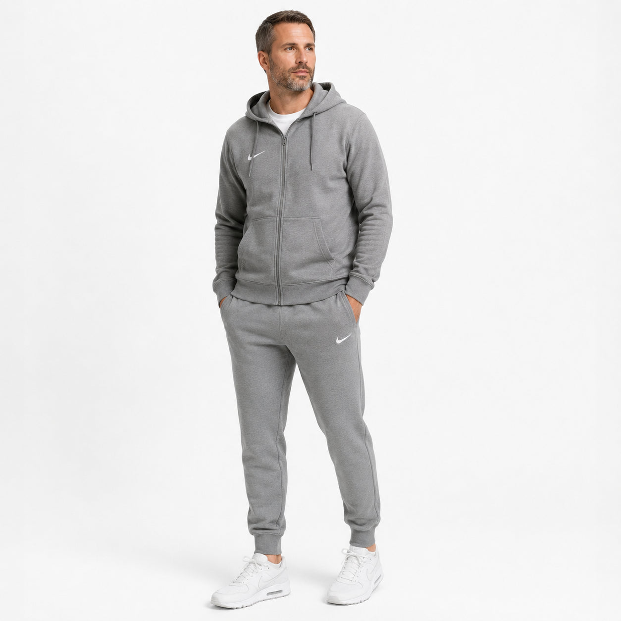 Nike Team Club Jogger 0212NZ-063 | Pantaloni Sportivi Uomo | Grigio