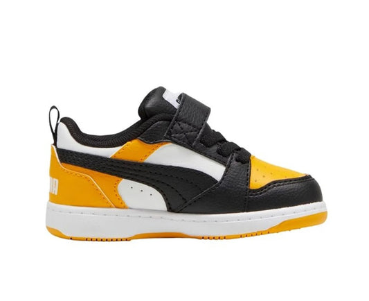 PUMA REBOUND V6 LO AC+ INF PUMA WHITE-PUMA BLACK-TANGERINE 397420-18