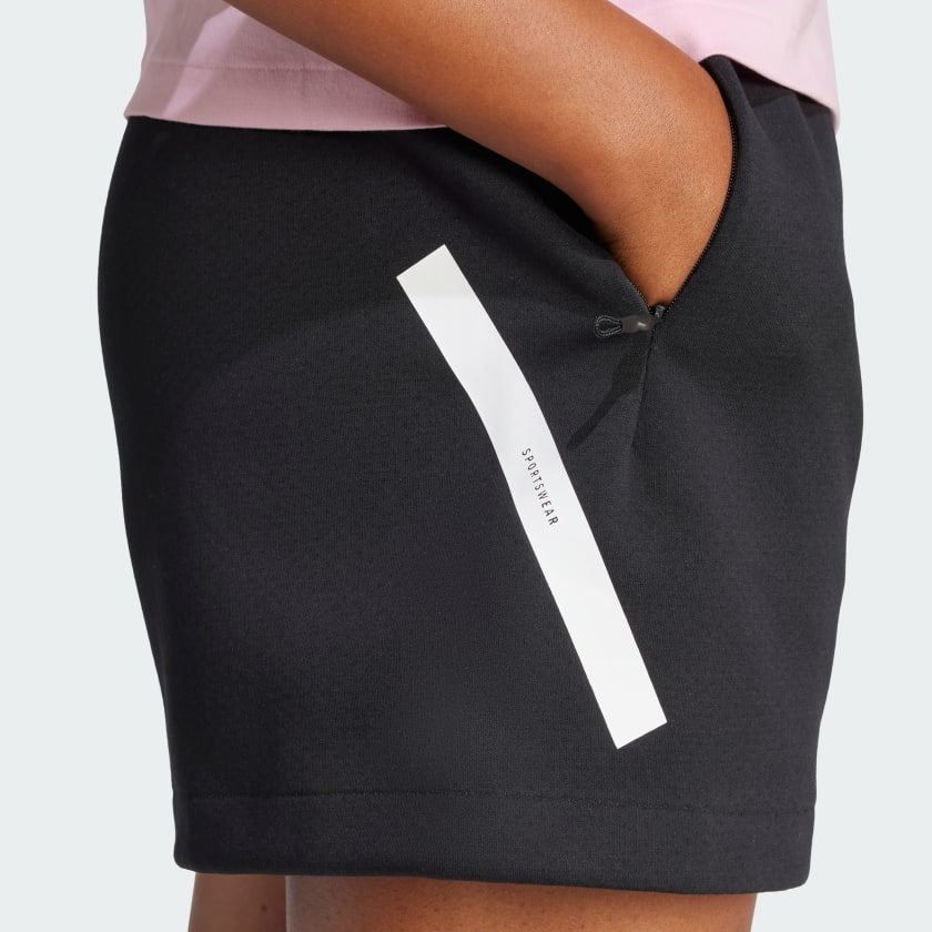 ADIDAS W Z.N.E. SHORT BLACK/WHITE JC5395