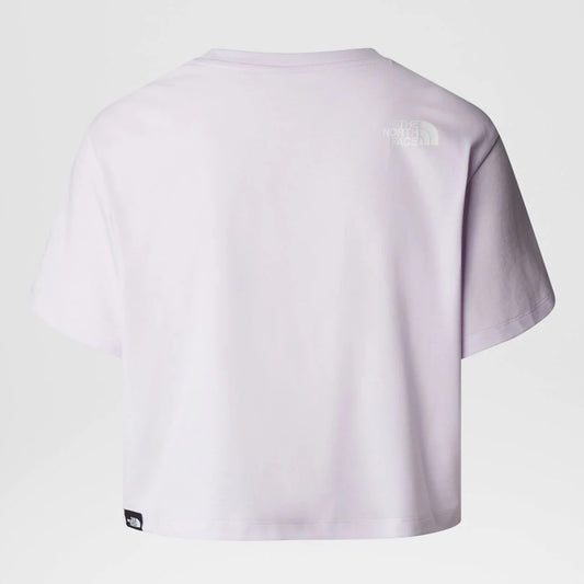 THE NORTH FACE W CROPPED SIMPLE DOME TEE ICY LILAC NF0A87U4PMI1