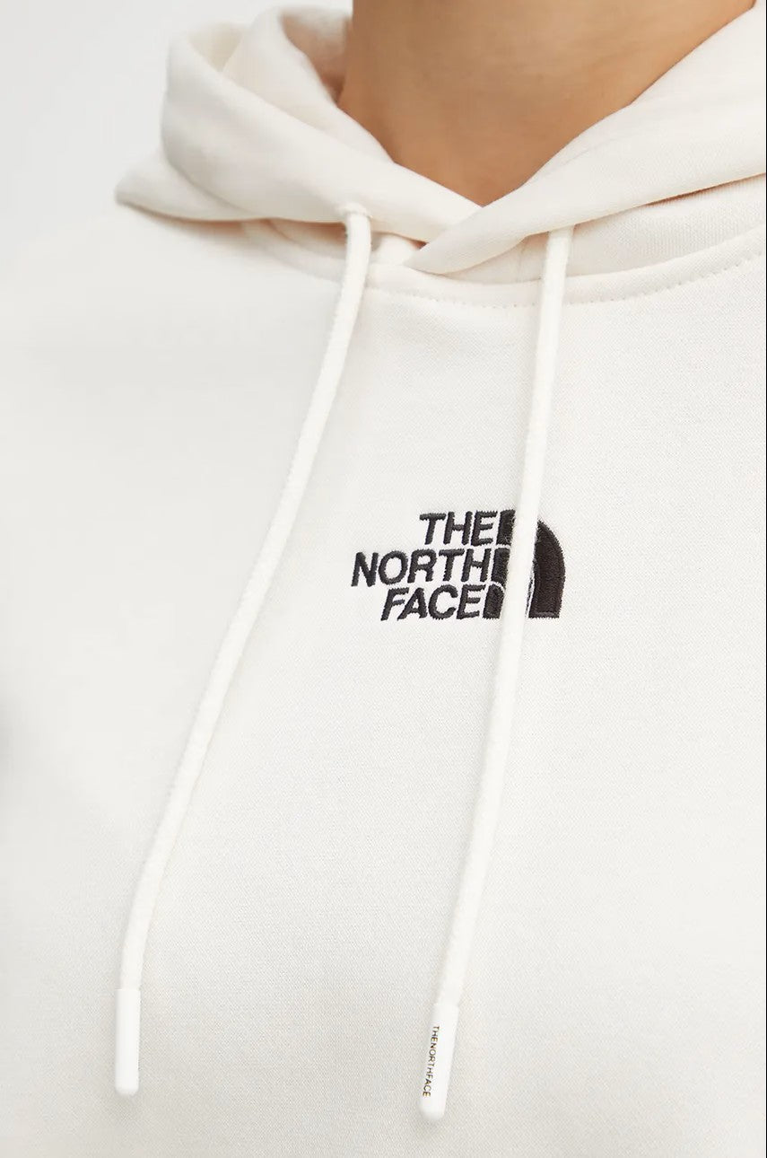 THE NORTH FACE NTF W ESSENTIAL CROP HOODIE WHITE DUNE NF0A89EXQLI1