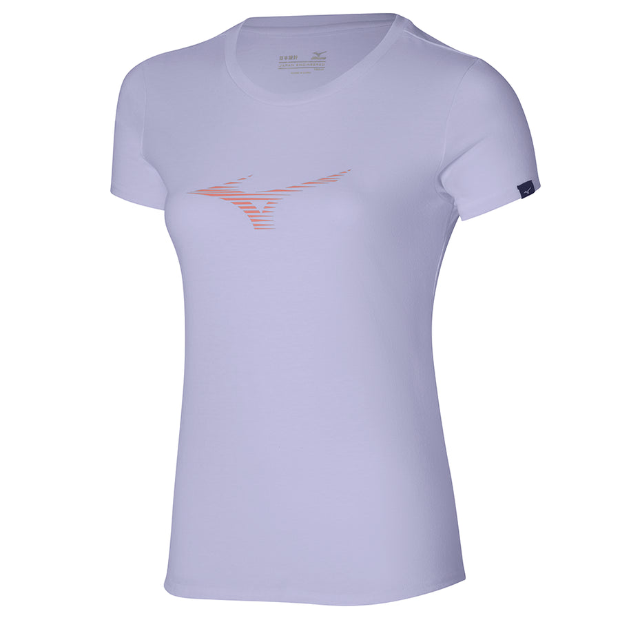 Mizuno Athletic RB Tee W – T-Shirt Donna Lilla