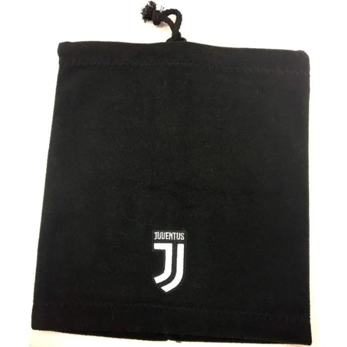 Juventus Scaldacollo JUVSCA2 – Nero accessorio unisex in pile per autunno e inverno, abbigliamento per tifosi bianconeri, regalo per amanti del calcio